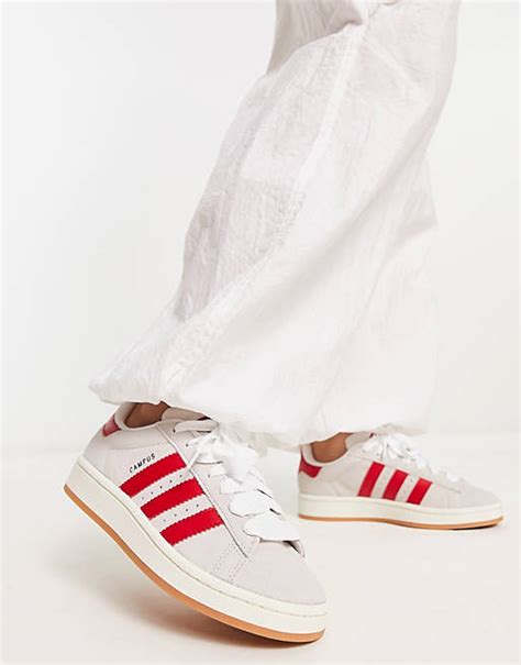 adidas campus beige met rood|adidas campus 00s shoes.